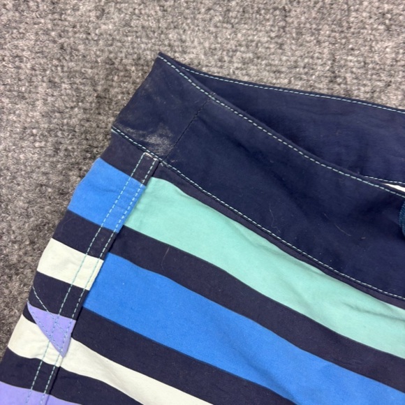 PATAGONIA Women’s W’s Wavefarer Boardshort 5” Water Ribbons: Dam Blue size: 8 - Picture 4 of 11